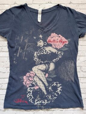 Bettie Page Pinup Graphic Short Sleeve Tee